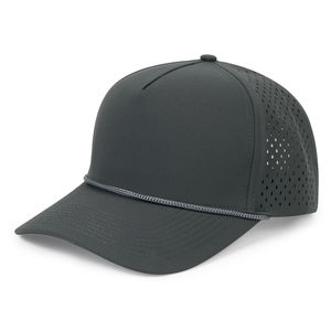 Alta calidad moda 5 paneles béisbol impermeable corte láser agujero perforado Golf Gorras 85% poliéster papá cuerda sombrero para unisex - Product Image 3
