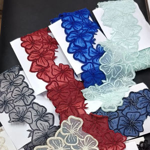 Adorno de encaje con cuentas hecho a mano ecológico de lujo con perlas y lentejuelas para vestidos de novia vestidos de noche saris mejora - Product Image 1