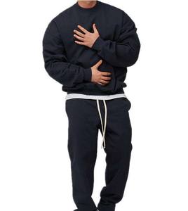 Ensemble survêtement unisexe personnalisé, pantalon de survêtement et sweat-shirt, survêtement d'hiver uni pour homme, coupe-vent, survêtement ample d'hiver pour homme - Product Image 2