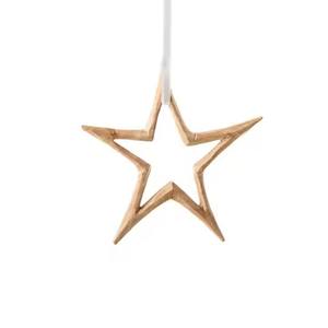 Adorno Navideño de Madera Teñida de Reno Hecho a Mano de Alta Calidad, Decoración Moderna para Árbol de Navidad Colgante con Opciones Personalizables - Product Image 5