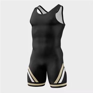 Venta al por mayor barato sublimación impresión personalizada Freestyle traje de levantamiento de pesas Lucha Libre camisetas - Product Image 4