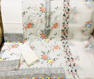 ชุดแต่งงานแบบดั้งเดิมของผู้หญิงชุดแต่งงานแบบดั้งเดิม3ชิ้นชุดเย็บปักด้วยผ้าไหม salwar 2022ล่าสุด - Product Image 4