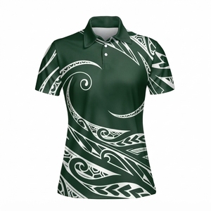 Camiseta Polo de Manga Corta con Diseño Tribal para Mujer, Estilo Casual, Logotipo Personalizado, Servicio OEM, Precio al por Mayor, Nuevo Estilo 2026 - Product Image 3