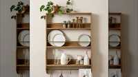 Porte-épices unique en bois et fer avec bocaux de rangement en verre conçu pour des présentations de cuisine sûres, non toxiques et élégantes