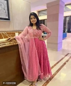 Top DE TRABAJO estampado de Georgette atractivo con ropa de mujer Palazzo ropa casual precio al por mayor Ropa Étnica - Product Image 5