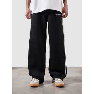 Pantalones Heritage 100% Algodón, Corte Ajustado Moderno, Tallas XL a 6XL, Color Negro, Logotipo Personalizable, Decoración con Franja Lateral, Ligeros - Product Image 6