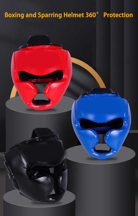 Custom PU Leather 6 Pieces Martial Arts Body Protecting Sets Kick Boxing Training Sets Professional Boxing/Sparring  Gears Sets