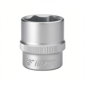 Hazet 3/8'' 6-Point Square <b>Socket</b> with Traction Profile and Knurling - Product Image 2