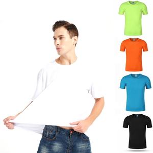 100% poliéster maratón promoción transpirable campaña electoral barata Camiseta lisa de manga corta para hombres - Product Image 2