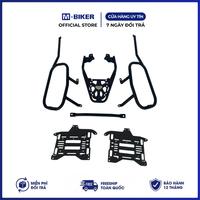 M-Biker Exciter 150 Top Case Arrière Étanche avec Porte-Bagages en Acier Inoxydable 82x31x18cm 9kg pour Moto Tout-Terrain