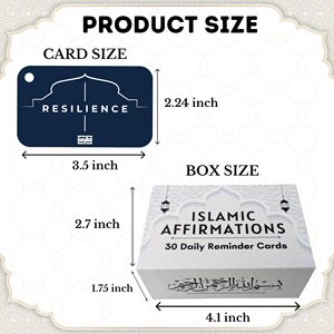 Cartes d'affirmations islamiques, 30 rappels quotidiens, Coran spirituel, décoration islamique anglaise, cadeau du Ramadan et <span class=keywords><strong>de</strong></span> <span class=keywords><strong>l</strong></span>'Aïd, cartes flash pour apprendre <span class=keywords><strong>l</strong></span>'arabe - Product Image 4
