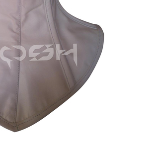 Corset de cou en cuir blanc réglable et lacé, best-seller - Product Image 3