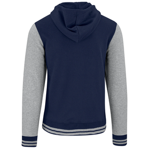 <b>Men</b> Zip Up Hoodie Color Block <b>Casual</b> Streetwear Cotton Fleece Winter Hooded Sweatshirt <b>Jacket</b> - Product Image 2