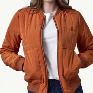 Chaquetas Bomber de Invierno para Mujer de Alta Calidad, Directamente de Fábrica, Tejidas, Transpirables, Ecológicas, Resistentes al Viento, Lisas, Teñidas y Personalizadas - Product Image 3