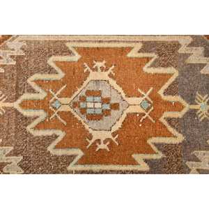 พรมปูพื้นขนแกะสไตล์ตุรกีโบราณขนาด180ซม. x 340ซม. ดีไซน์งานเย็บปะสีน้ำตาลและสีเบจสำหรับห้องนอน-พิเศษเฉพาะ Alibaba - Product Image 5