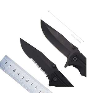 Construisez votre propre couteau de poche pliant tactique bord dentelé quantité minimale de commande bas - Product Image 1