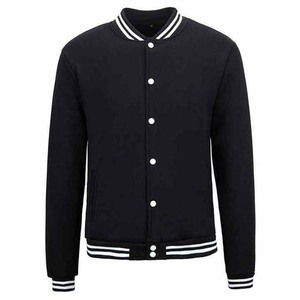 <b>Men's</b> Lightweight Breathable <b>Canvas</b> Varsity <b>Jackets</b> High Street Style Full Sleeves College Baseball <b>Jacket</b> with Embroidery - Product Image 3