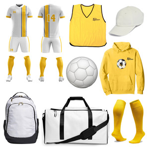 Quick Dry Breathable Moisture-Wicking <b>Soft</b> Comfortable Short Sleeve Soccer Kits 100% Polyester Material Custom Logo Training - Product Image 1