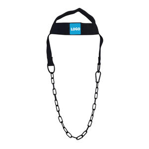 Arnés de cabeza de cuello de levantamiento de pesas de gimnasio cómodo duradero resistente con cuero Pu y acero inoxidable para hombres - Product Image 5