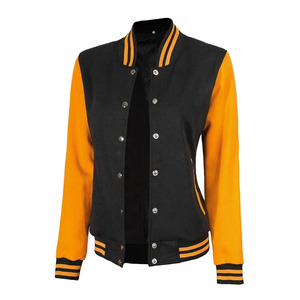 Chaquetas con letras y logotipo personalizado de talla grande para mujer, diseño de béisbol transpirable, forro de lana, algodón, fabricante directo de fábrica - Product Image 2