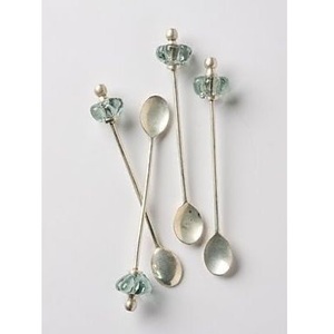 Cuillère de bar classique en métal argenté avec poignée ergonomique pour une prise en main confortable pendant les longues sessions de mélange - Product Image 4