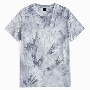 OEM 100% Cotton Formal Short Sleeve Tie Dye <b>Tshirts</b> for Men Summer Fashion Wear Custom Printing with Private Label logo Branding - Product Image 1