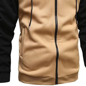OEM nuevo diseño hombres cremallera completa sudaderas con capucha para uso casual transpirable térmica invierno desgaste cálido elegante personalizado hombres cremallera sudaderas con capucha - Product Image 5