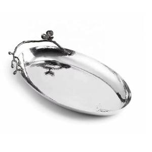 Bandeja decorativa de Metal con diseño de tulipán de gran venta, perfecta para fiestas de aniversario de bodas y decoraciones de centro de mesa - Product Image 4