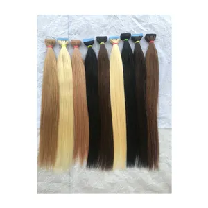 Extensions de cheveux 100% humains avec ruban adhésif, couleur personnalisée, Extensions de cheveux au prix le plus bas du marché