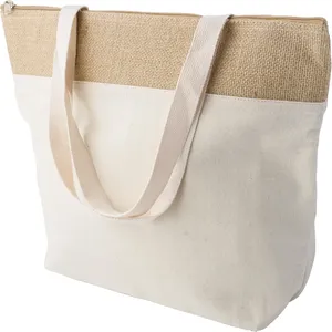 Borsa Termica Personalizzata in Juta e Cotone per Conservazione di Gadget - Product Image 1