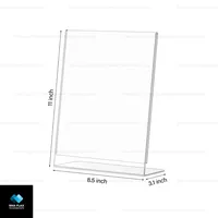 Support de présentation en acrylique transparent pour prospectus, menus ou annonces