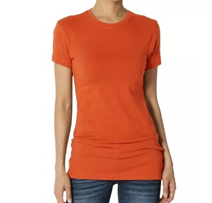 Camisetas de manga corta para mujer, ropa femenina de alta calidad, a la moda, con tu propio logotipo de marca, venta al por mayor - Product Image 1