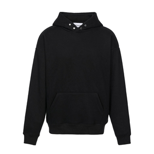 Sweat à capuche à fermeture éclair personnalisé 3D pour hommes Sweatshirts surdimensionnés en coton épais avec épaule tombante et logo brodé pour l'hiver - Product Image 5