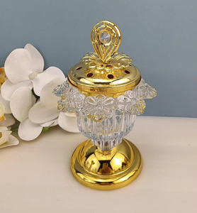 Classic Arab <b>Crystal</b> And Metal Incense Burner Middle Eastern Home & Party Diffuser Aromatherapy <b>Ornaments</b> Most Selling Tabletop - Product Image 2