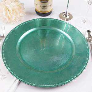 Stylish and sturdy iron charger plate with vintage elegance for classic dinner <b>table</b> presentations and weddings - Product Image 6