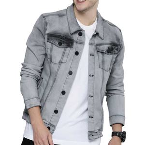 Ventes en gros de vestes en jean pour hommes, sweat-shirt en jean, veste d'hiver décontractée, coupe slim, jean bleu, vestes grandes tailles 2026 - Product Image 2