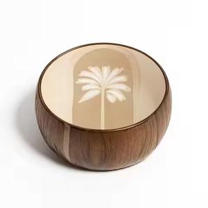 Bol en bois imprimé émail pour servir, écologique, très vendu, plateau à fruits, bol à salade décoratif minimaliste - Product Image 2