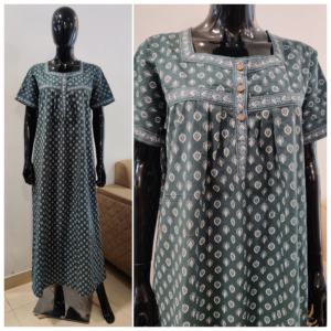 ชุดราตรียาวผ้าคอตตอนสำหรับผู้หญิงขนาดใหญ่พิเศษสำหรับใส่ในเลานจ์ลายดอกไม้ผ้านุ่มใส่สบายเหมาะสำหรับใส่ในบ้านและอินเดีย - Product Image 4