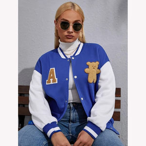 2024 <b>Lightweight</b> Letterman Varsity <b>Jacket</b> for <b>Ladies</b> High Quality 100% Wool Windproof Casual Wear Breathable Feature Plain Dyed - Product Image 1