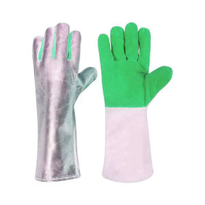 Guantes de seguridad modernos y cómodos Guantes de soldadura de cuero de gamuza de lujo de nueva moda con funcionalidad de elegancia de estilo clásico combinada - Product Image 4