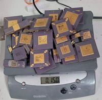 Precio de fábrica de chatarra de procesadores CPU para recuperación de oro, chatarra de CPU cerámica Intel Pentium Pro en venta