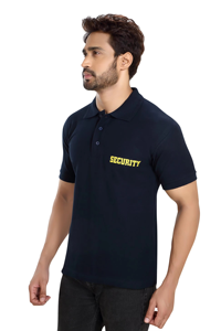 Último diseño combinación de colores camisa polo de seguridad impresión nueva venta secado rápido cómodo hecho hombre guardia uniforme - Product Image 4