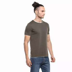 T-shirts en gros de haute qualité avec logo personnalisé, coton épais et pur 190g, pour hommes, femmes et unisexe, confortables - Product Image 4