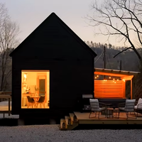 Maisonnette et cabane en bois de style scandinave moderne, inspirées des fermes, pour application en villa