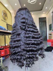 Pelucas de Cabello Humano Vietnamita de Múltiples Donantes, Color Único, Ondulado Oceánico - Product Image 5