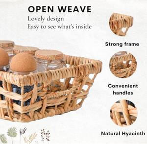 Cestas de Almacenamiento de Jacinto de Agua, Cestas Tejidas a Mano, Cesta de Almacenamiento Hecha a Mano, Venta al por Mayor, Ecológica, Hecha en Vietnam - Product Image 6