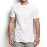 T-shirt Homme Col Rond Personnalisé avec Logo, Qualité Luxe, Durable, Respirant, Écologique, Séchage Rapide, 100% Coton, Manches Courtes, Coupe Classique