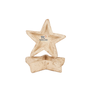 Star Shaped Natural <b>Candle</b> Filled Small Wood Dough Bowl Customized Dough Bowls Soy <b>Candle</b> Handicraft Rustic Home Decor - Product Image 6