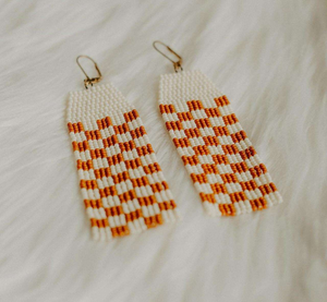 Perles frange boucles d'oreilles bohème boucles d'oreilles goutte Design natif perle pierre principale Chic Style bohème accessoire de mode - Product Image 3