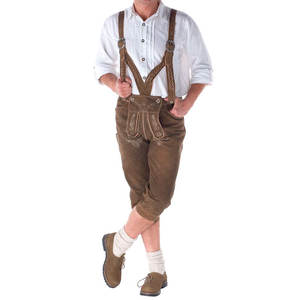 Hosen มีดหนังแท้สำหรับผู้ชาย,มีดหนังแท้คุณภาพสูงแบบดั้งเดิมบาวาเรีย Oktoberfest - Product Image 1